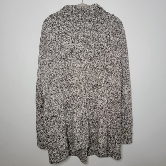 Dahlia XL Grey Knit Long Button Up Jacket - Picture 7 of 11